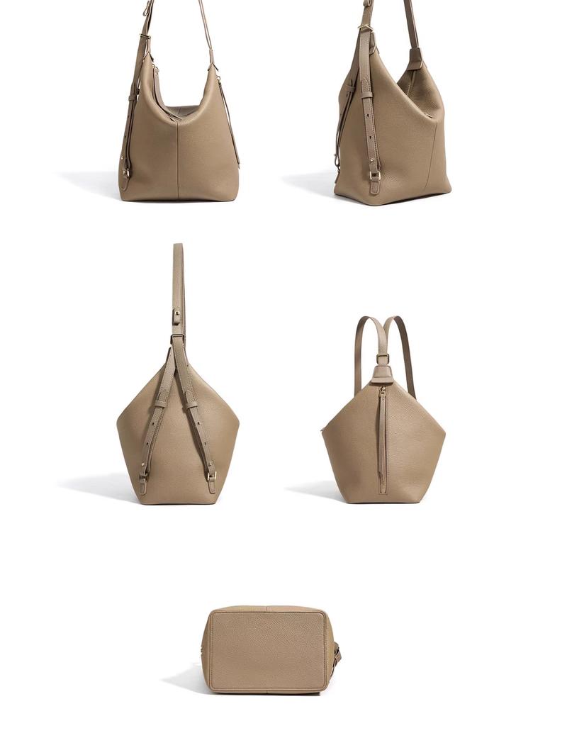 Genuine Leather Crossbody Bag for Women, Large Capacity Purse with Wide Adjustable Strap, Multi-Way Fashion Shoulder Bag