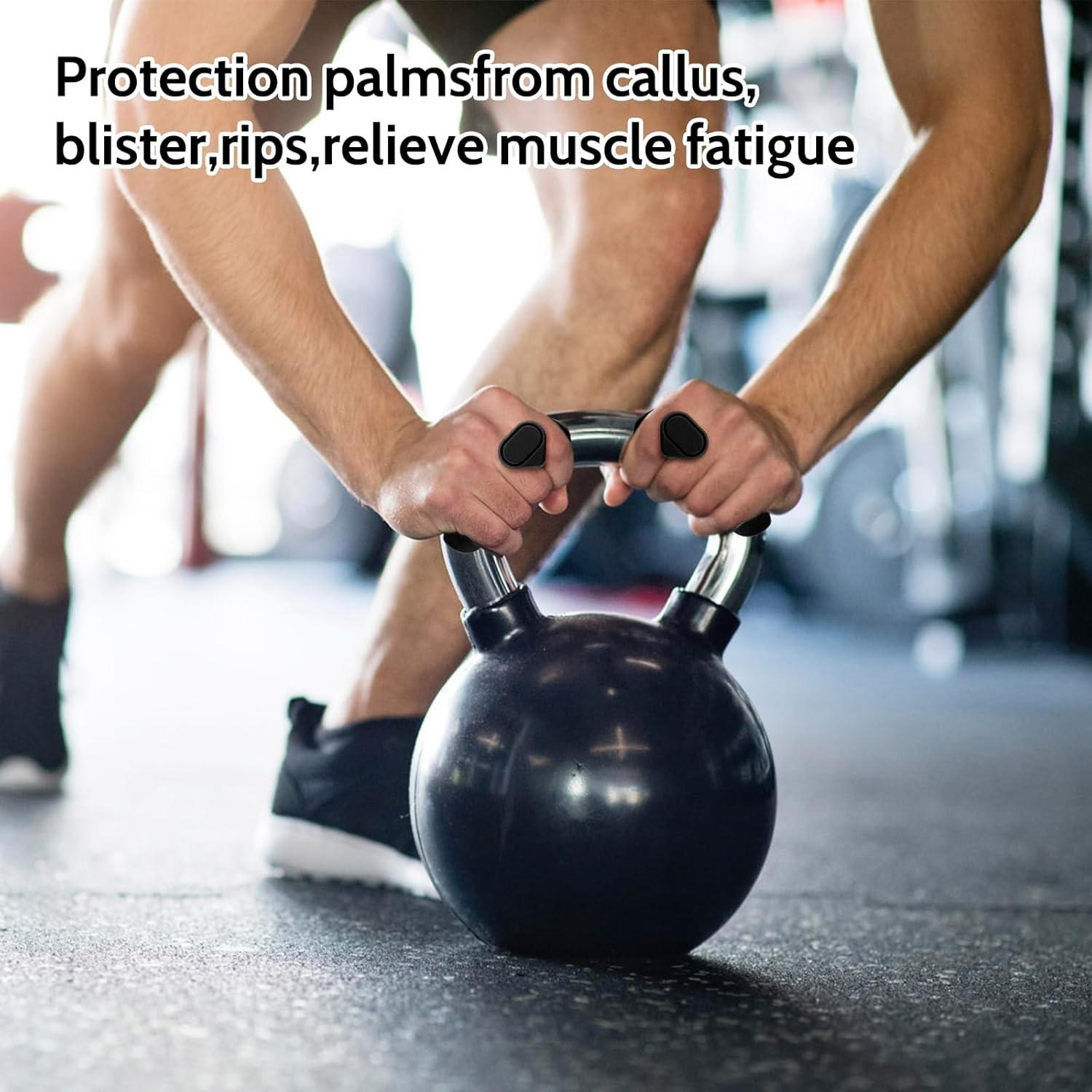 Weight Lifting Grips, Anti-Slip Training Hand Grips, Ergonomic Rubber Hand Protectors, Suitable for Weightlifting, Pull-Ups, Gym Training and Fitness Workouts, for Men and Women