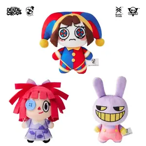 2026 new  Genuine The Amazing Digital Circus Plush Cartoon Pomni Jax Ragatha Stuffed Plush Backpack Charm Keychain Toy Girl's Birthday
