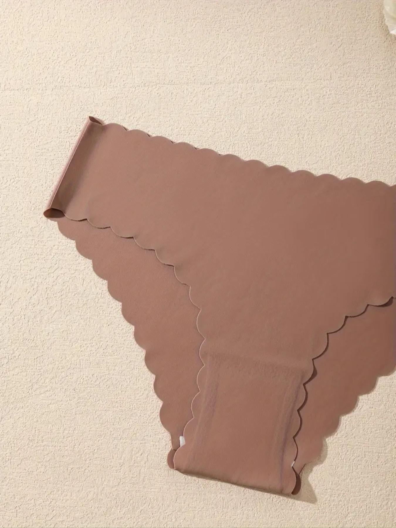 Women's Seamless Underwear Set, Pure Color One-Piece Quick-Dry Shorts, Comfortable Breathable Ladies Panties, Pack of 5