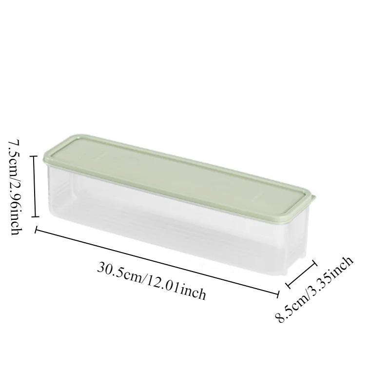 1pc Fresh box Noodle Plastic Food preservation Sealed box Rectangle Fruits Refrigerator storage Kitchen supplies
