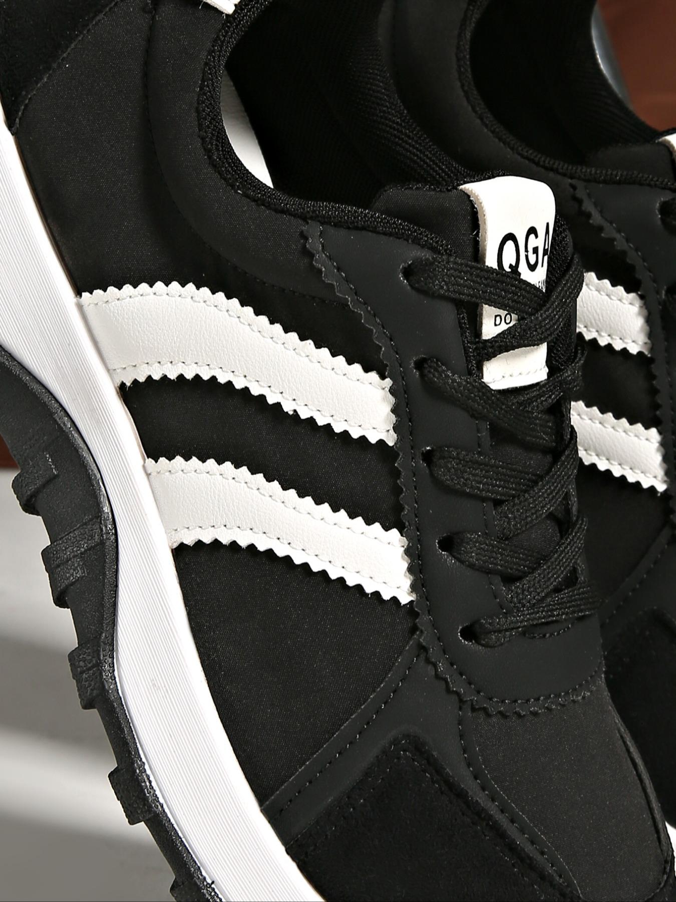 Women's Fashion Thick Sole Sneakers, BreathableWalking Shoes,Comfortable Support, CasualTextile Upper, Rubber Sole, All Seasons,Breathable Outdoor Shoes