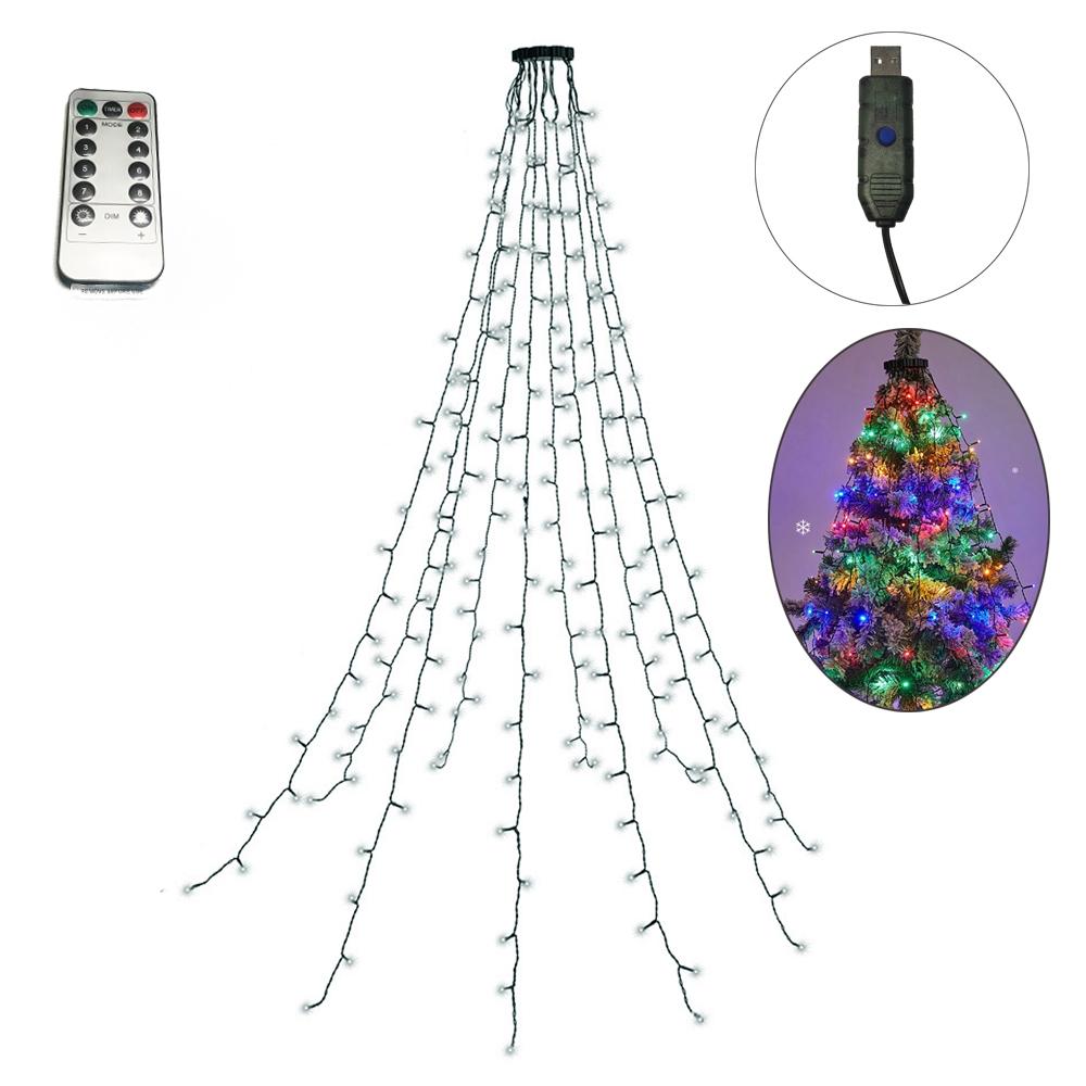 LED String Light, 6.5FT Multi Mode LED String Light with 8 Light Modes & Memory Function, String Light with Timing Function & Remote Control for Christmas Decorations