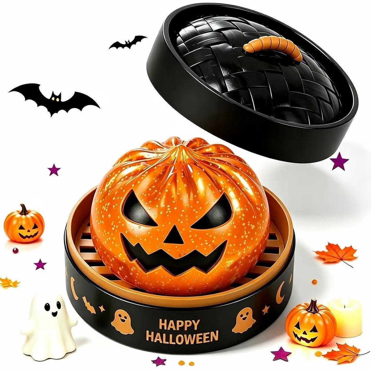 Halloween Ghost Squishy Mallow Stress Relief Toy, Grasp and Squeeze Pressure Release Gift Set, Perfect for Halloween Fun and Relaxation, Fidget Item