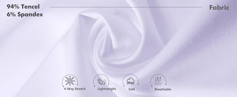 3-Pack Alimens&Gentle Mens  Dress Shirts 4-way Streth Long Sleeve Collared Solid Wedding Dating Button Down Shirts formal shirt