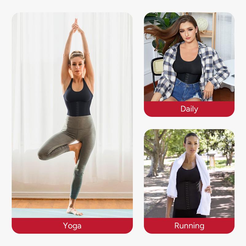 Nebility Fitness Belt Corset Camisole With Built In Bra Abdominal Support Tank Top Tummy Tuck Garment Shapewear Basic Compression Womenswear