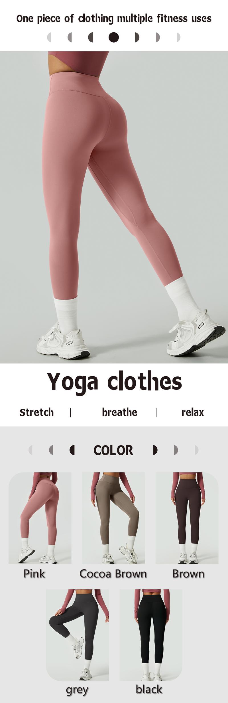 NcmRyu High Waist Yoga Leggings Women Tummy Control Workout Pants Stretchy Gym Tights for Running Training Fitness Buttery Soft Fabric