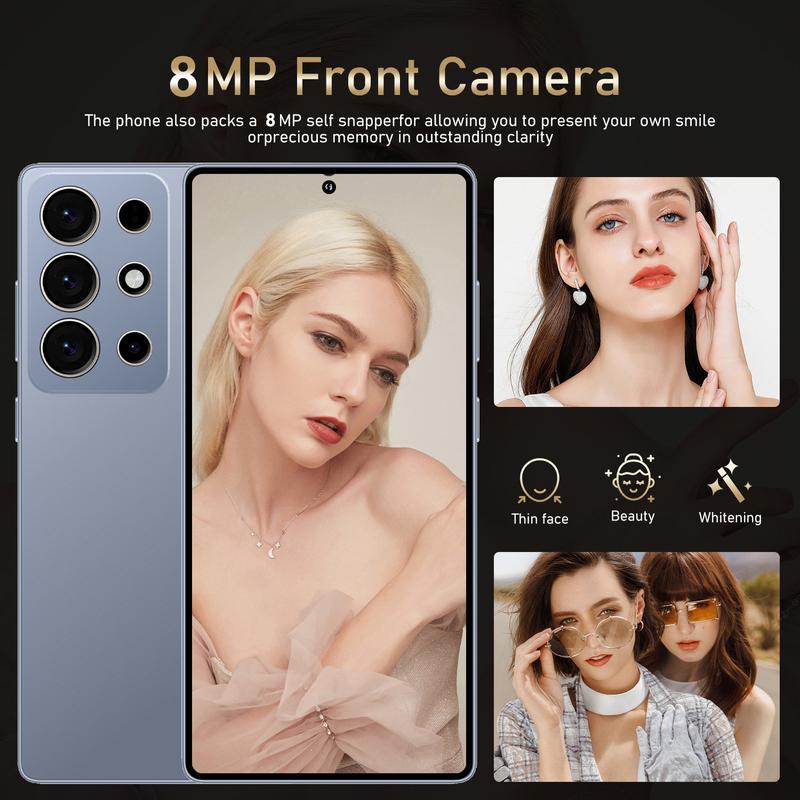 M26 Ultra Smart Android Phone 6.8 Inch Large Screen 4GB+64GB ROM 4000mAh Battery Octa-core Processor Smartphone Cellphone