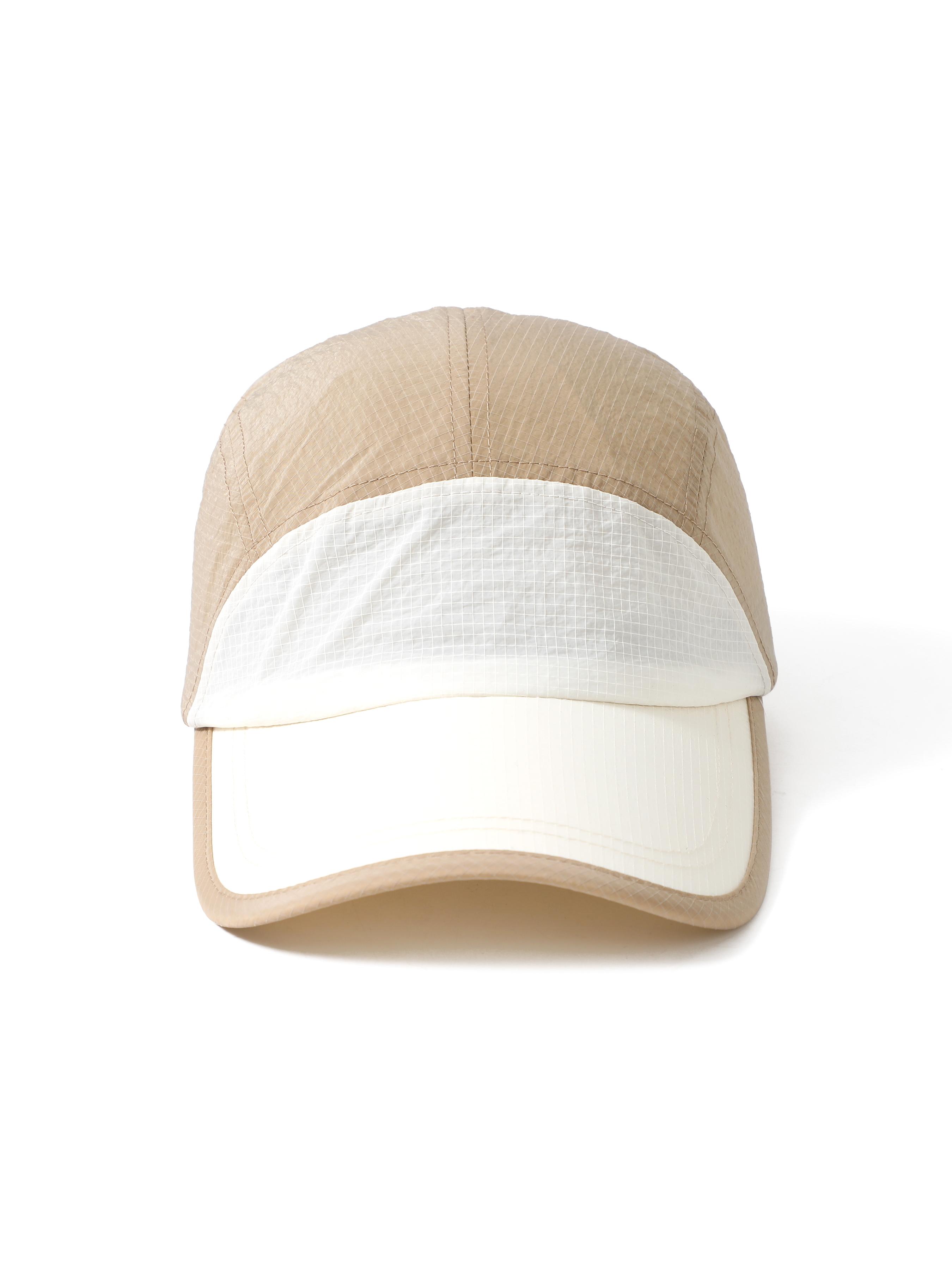 Colorblock Functional Style 100% Nylon Lightweight Quick-Dry Breathable Sun Hat, Upf UV Protection, Summer Outdoor Running Cap