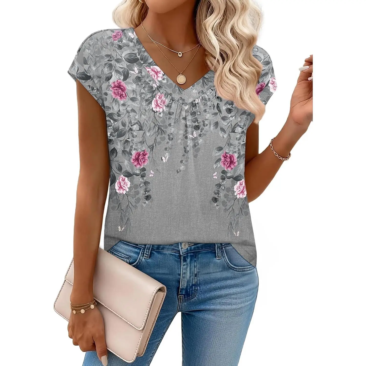 Hf36 Grey Floral