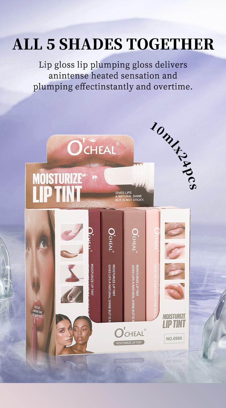 Colored Lip Gloss, Hydrating Liquid Lipstick, Shiny Mirror Finish, Moisturizing Lip Balm, Long-Lasting Non-Sticky, Glassy Lips Oil