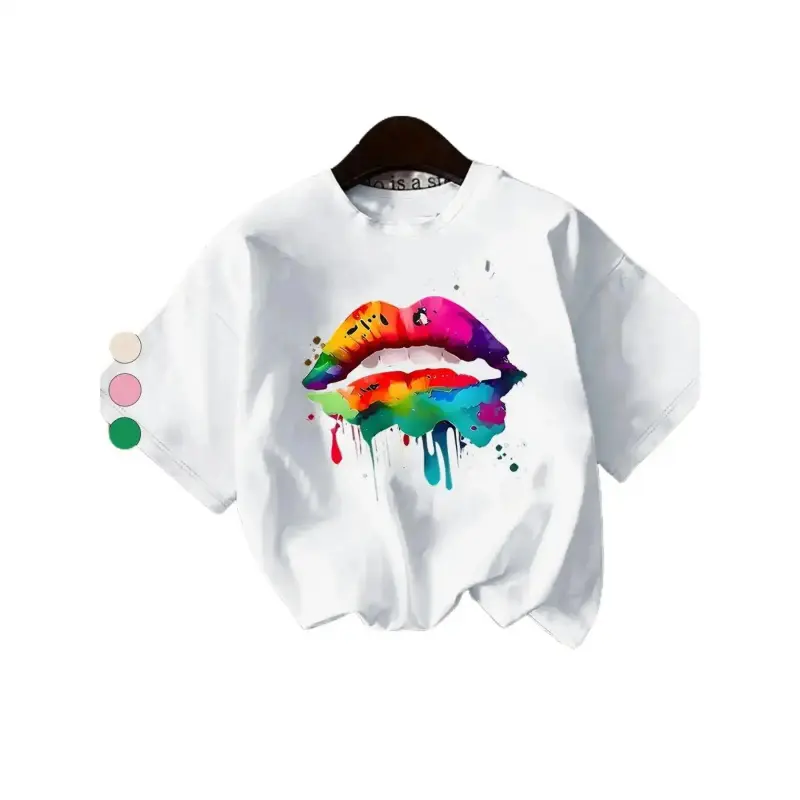 Women's Casual Rainbow Striped T-Shirt, Comfortable Short Sleeve Cotton Top with a Round Neck for Everyday Summer Outdoor Activities, Shortsleeve, Graphic,Monaco,unisex,athletic,baggy,Neck Raglan Compression Shirt,snarky,backless,spec,sh,neck,top,clothing