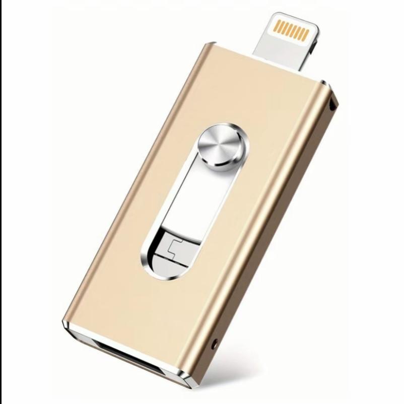 1TB USB Flash Drive for iPhone Photo Stick, Memory Stick Portable External Storage Thumb Drive, Supports USB-C, Compatible with iPhone17/16/15 Android & MAC Computers