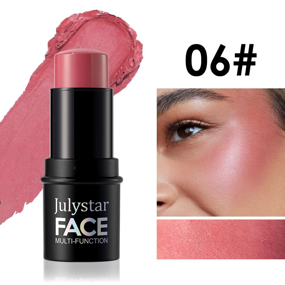 Julystar Multi-Functional Makeup Stick, Highlighter, Contour, Blush, Eyeshadow, Natural Blend, Moisturizing, Portable, Multiple Colors Available