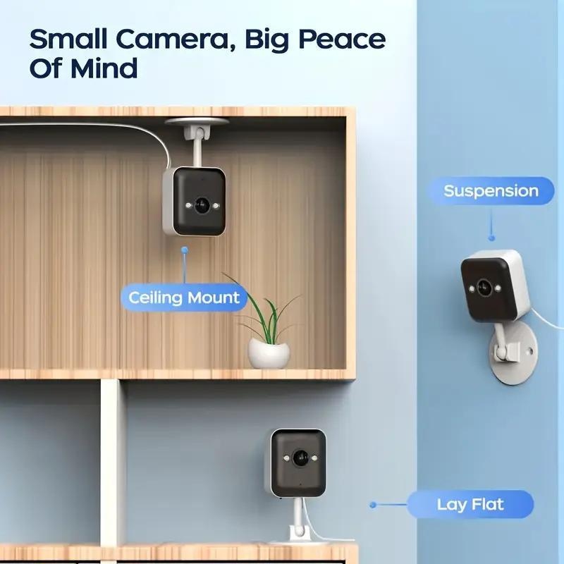 【Free Power Supply】JOOAN WiFi MINI 1080P FHD Camera Indoor And Outdoor Waterproof Security Surveillance, 1 Year Warranty, Can Still Monitor Without Network, Suitable For Home And Outdoor Use, Color Night Vision, With Spotlight And Two-Way Audio, Alexa 【Free Power Supply】JOOAN WiFi MINI 1080P FHD Camera Indoor And Outdoor Waterproof Security Surveillance, 1 Year Warranty, Can Still Monitor Without Network, Suitable For Home And Outdoor Use, Color Night Vision, With Spotlight And Two-Way Audio, Alexa