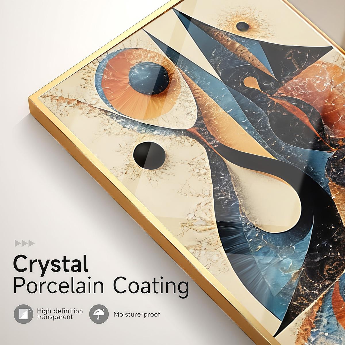 3 Counts Aluminum Alloy Framed Painting, Abstract Geometric Shapes And Spheres Art Pictures, Home Decoration For Living Room, Bedroom, Office, Restaurant, Hallway Wall Decor, Odorless Print Artwork, Luxury Perfect Gift For Friends And Family