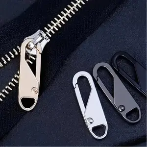 4pcs Reusable Durable Zipper Slider Zipper Instant Zipper Repair Kit Replacement Travel Bag Zipper Puller DIY Sewing Craft