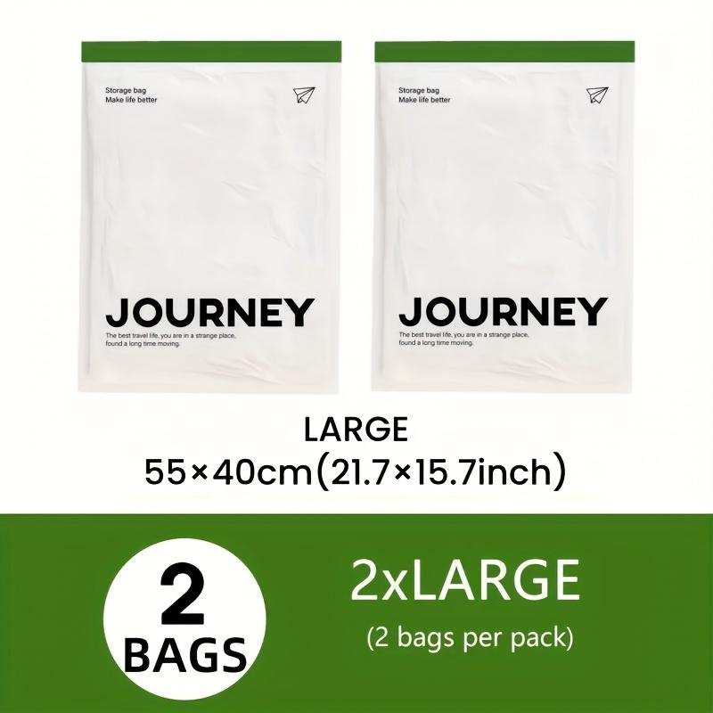 convenient and quick travel essentials, transparent storage bags that do not require a pump or vacuum cleaner, available in various sizes, upgraded with a matte texture, suitable for towels, socks, cosmetics, underwear, and jackets