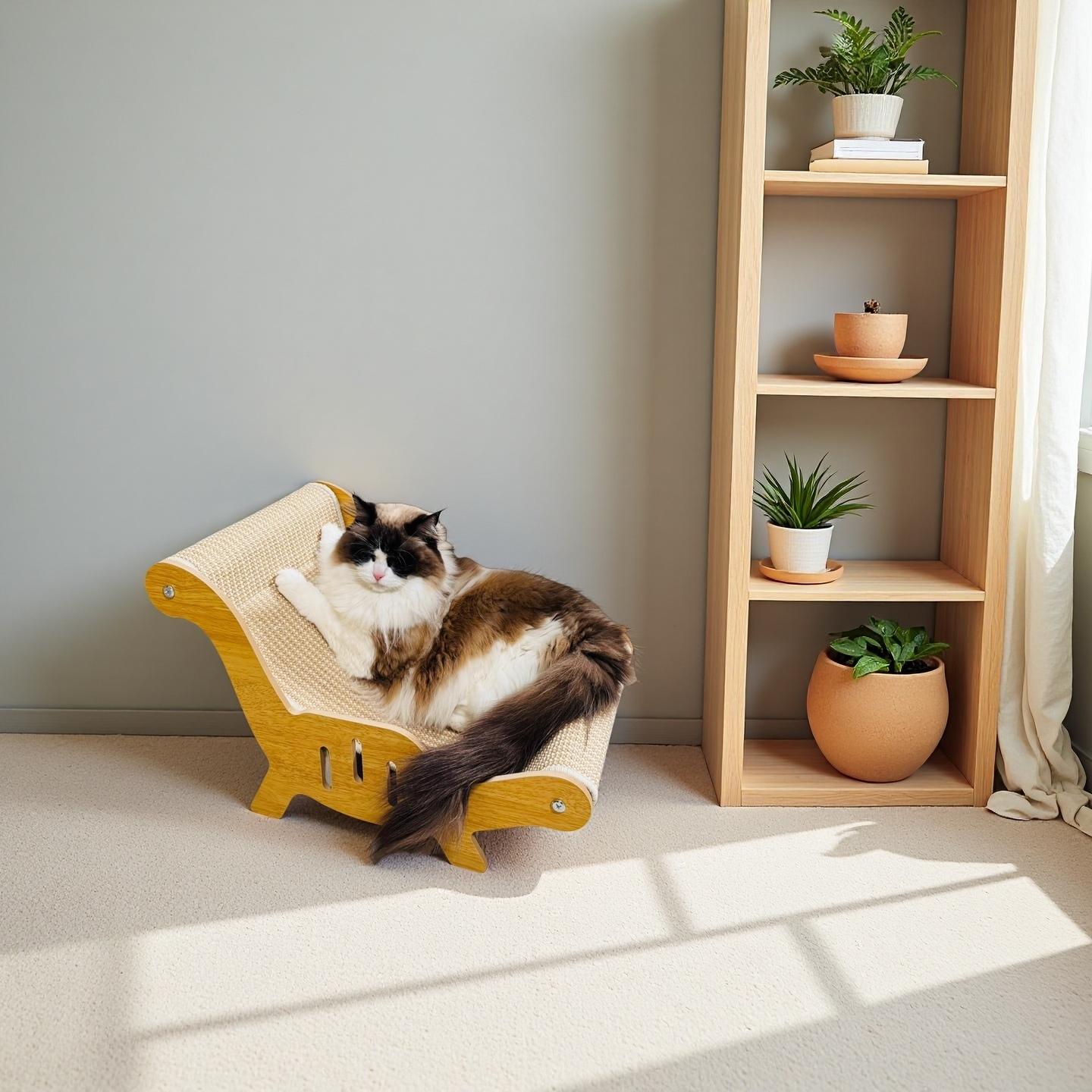 Durable Cat Scratching Post, Sisal Material, Anti-Slip Base, Pet Toy & Bed, Self-Cleaning Kitty Lounge Chair, Ideal Gift for Cats, Sisal Scratching Posts #GLOBAL PICKS