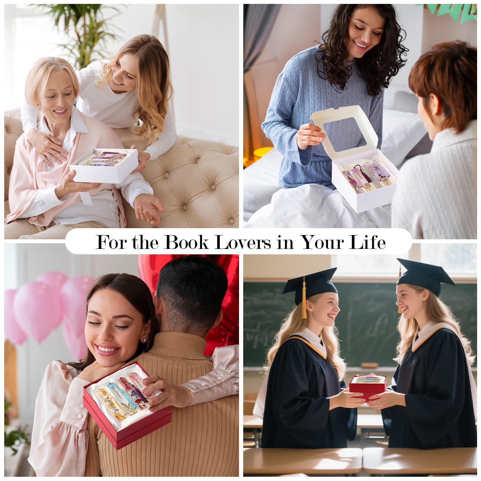 12pcs Bookmark Bazels with Tassels, UV Resin Molds for DIY Bookmarks(6 Flowers and 6 Blank Frames), Resin Craft Bezels Bookmark Molds for Mother's Day Gifts - LET'S RESIN