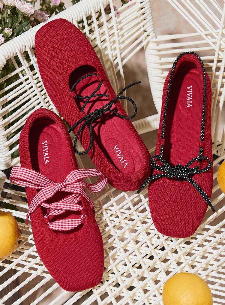 VIVAIA Women’s Square-Toe Lace-Up Mary Janes Ballet Flats, Sneaker-Level Cushioning Wide Toe Box, Herbal Arch Support Insole, Foldable & Lightweight, Blister-Free Balletcore Aesthetic (MILEY) SpringFresh