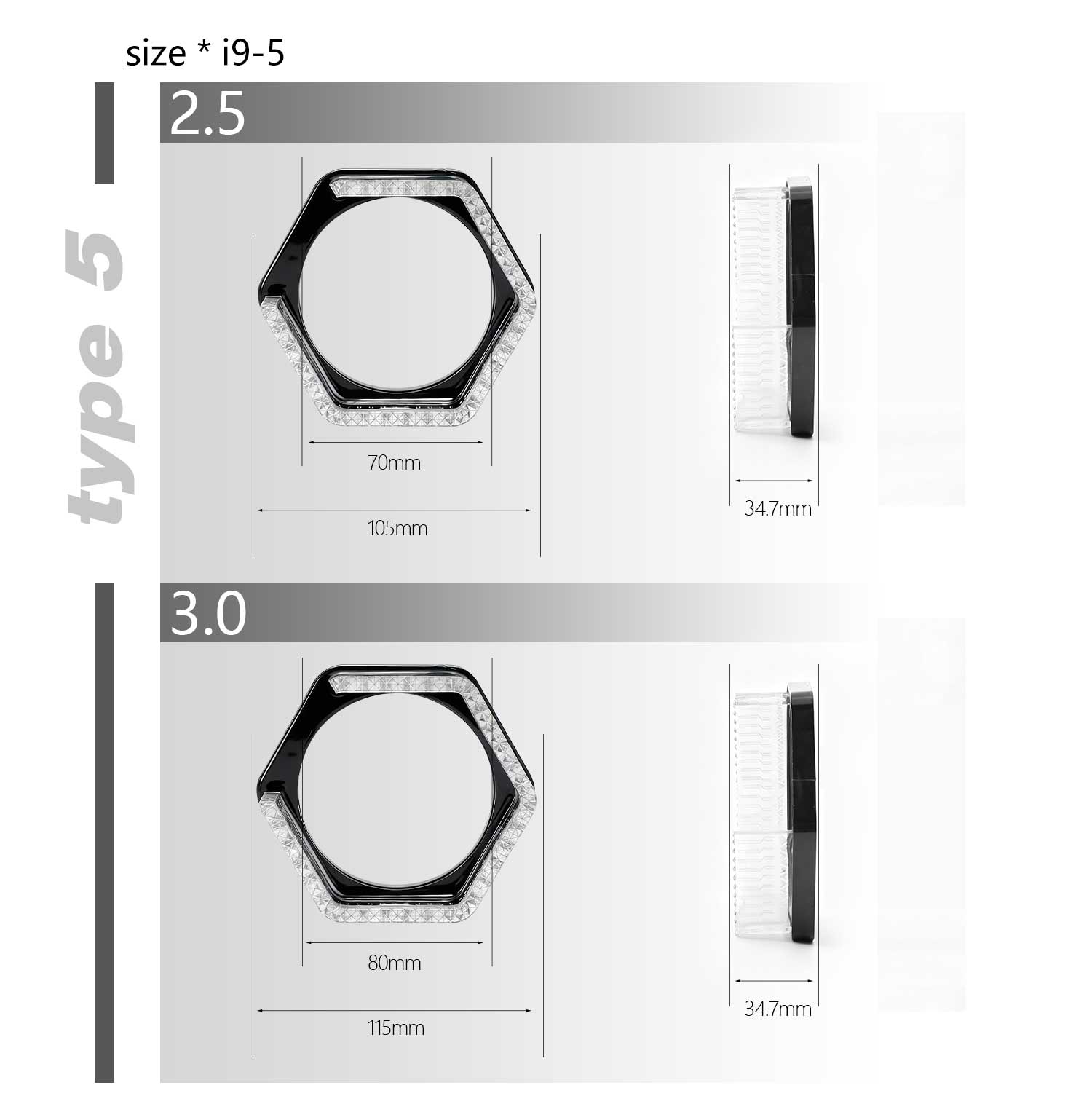 2PCS 5D RGB Angel Eyes Halo Rings Lights with Turn Signal Lights APP Bluetooth LED Motorcycle Retrofit DRL Car Headlight