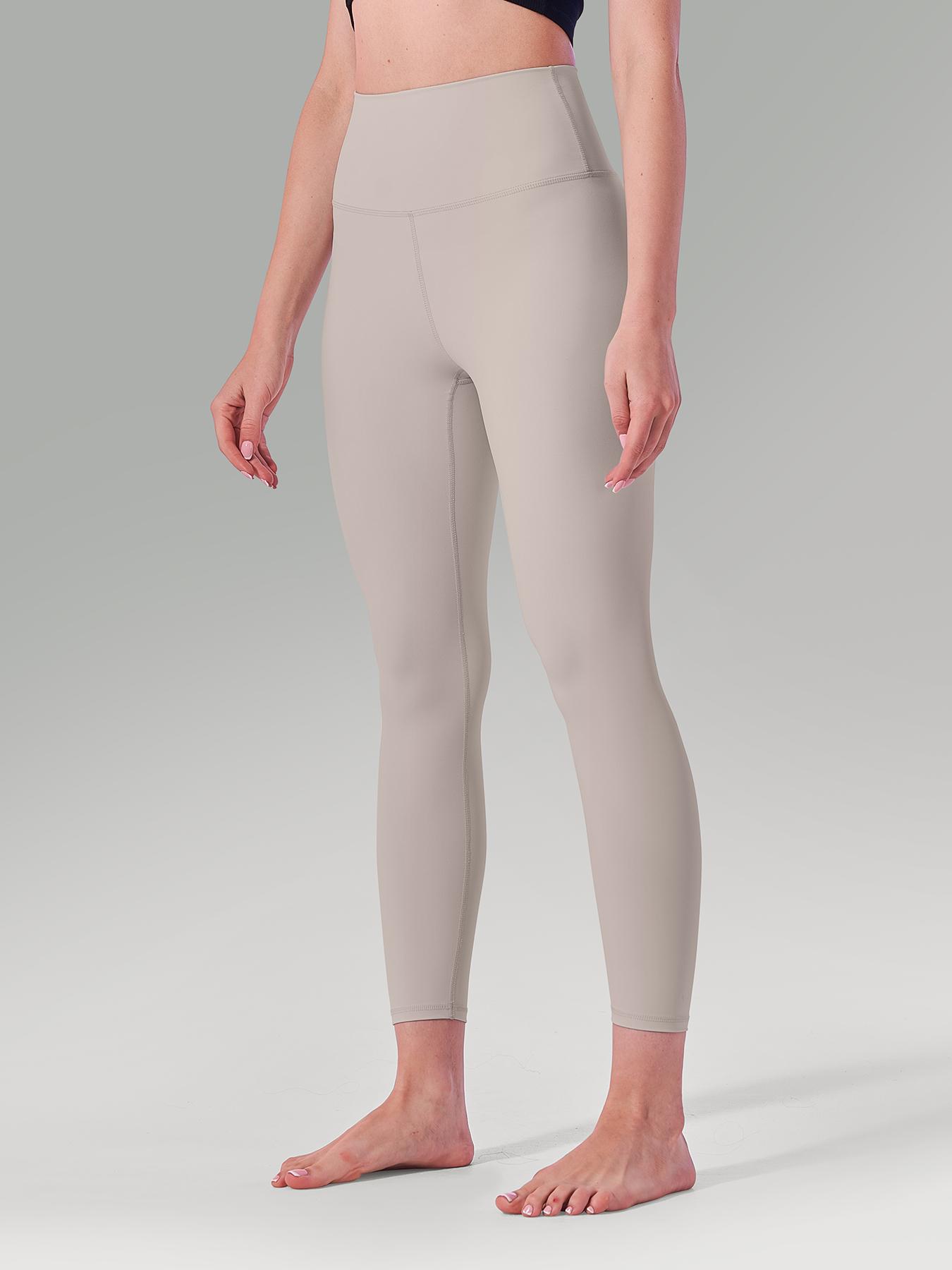 Women's Solid High Waist Sports Leggings, Breathable Comfortable Skin-friendly Yoga Leggings, High Stretch Seamless Leggings for Yoga Gym Workout