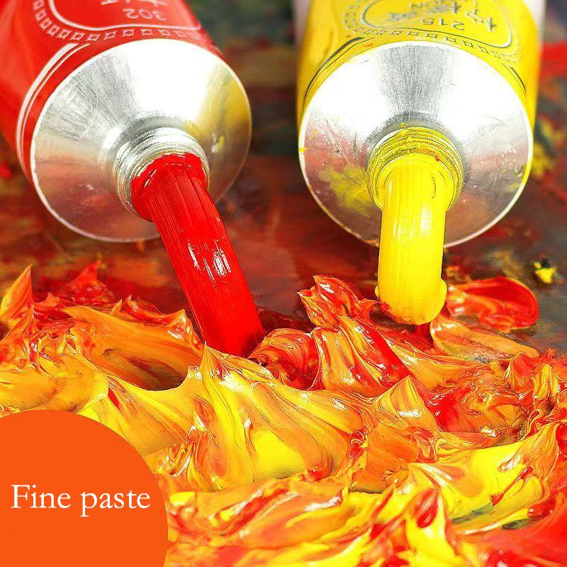 MARIES Oil Paint, 50ml per tube, 5 tubes per box. Each tube is individually packaged, compact and easy to use. The paint features bright and fine colors, suitable for oil painting enthusiasts