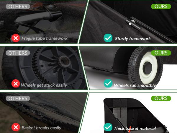 52" Tow-Behind Yard Sweeper for Leaves & Debris, 26 cu.ft Hopper, Adjustable Height — Ideal for Fall Cleanup & Halloween Gift Idea, Black Friday Deal