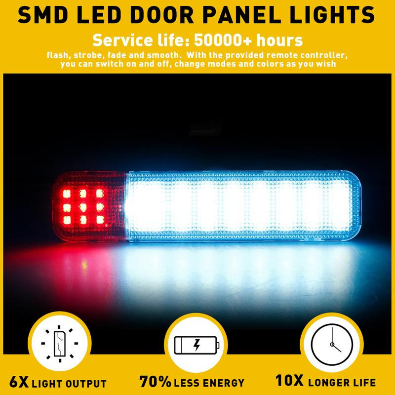 LED Door Panel Lights Courtesy Lamps Fit Chevrolet Silverado 1500 2500HD 3500HD Chevrolet & GMC Cadillac Hummer H2