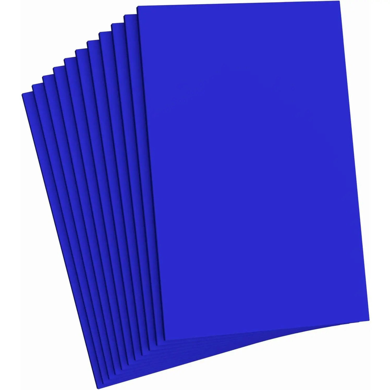Dark Blue  Sheets Crafts, 8.5x5.5 Inch Eva Color Craft  Paper for Crafts Project Classroom Scrapbook DIY  (Dark Blue-10 Sheets)