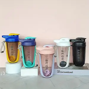 Protein Shaker, Gym Bottle, Travel Water Bottle, Plastic Water Bottles, Sports Drinking Bottle, Ideal For Fitness And Outdoor Activities, Portable Design, 590Ml Capacity, Suitable For Students, Unisex-Friendly, Sports Water Bottle