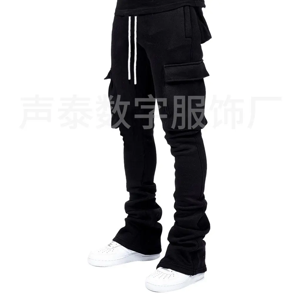 Pants with pockets - black
