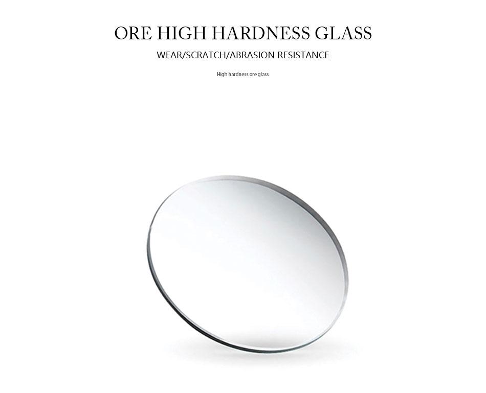 Business leisure watc,mineralhigh hardness glass mirror wateproof black blue