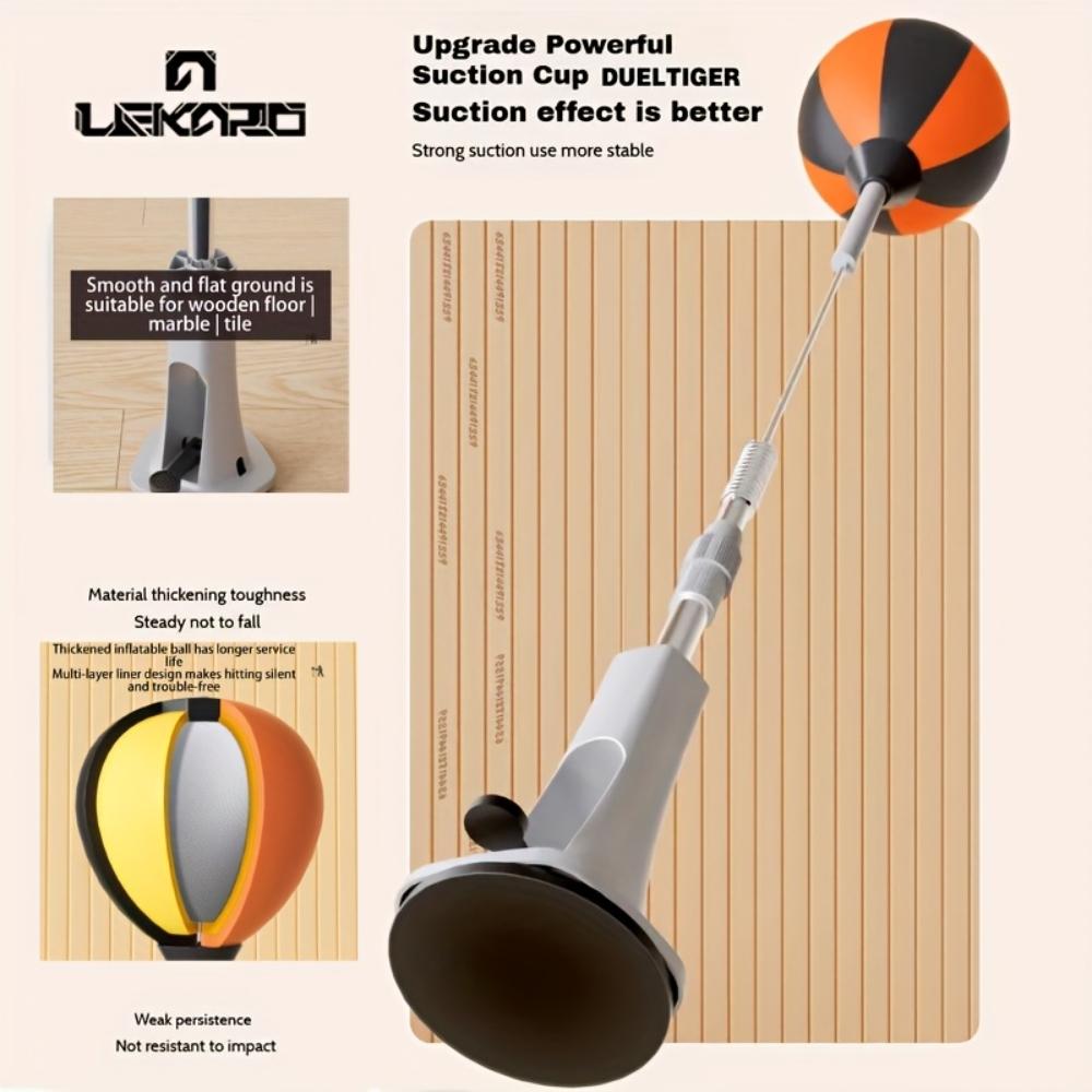 Portable Adjustable Speed Bag Training Set, Multi-Height Adjustable, High-Resilience Rebound for Punch Rhythm, Stable Base, Home Boxing Training Equipment