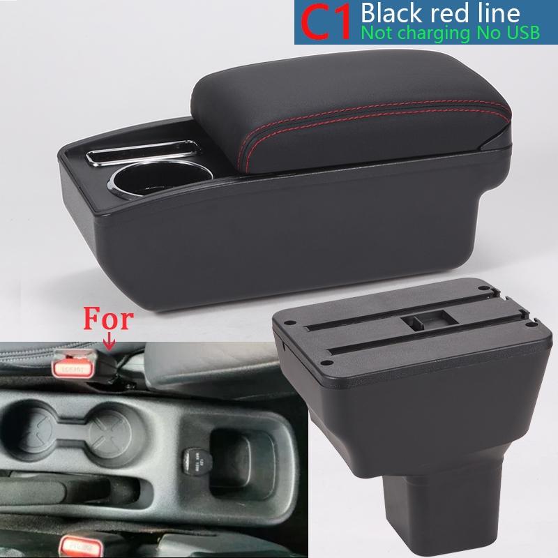 Auto Armrest Box for Nissan Tiida C11, Car Armrest Storage Box for Nissan Kicks, Car Armrest Box for Nissan Versa Almera 2020-2024 ,Car armrest cover for Nissan NV200 2010-2017，Armrest for Nissan Terrano 3 Auto Center Console Arm Rest Double-Layer Storage