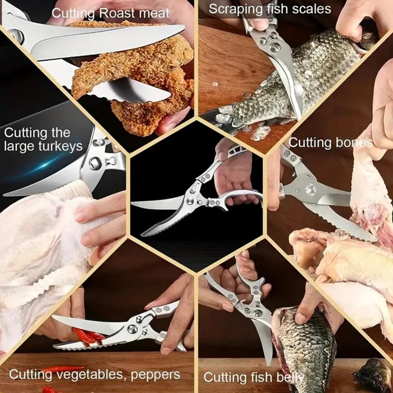 7-piece kitchen knife set, ultra-sharp stainless steel chef's knife with block, non-stick rust-proof, ergonomically designed for home and use, universal knife block, ideal for home kitchens.