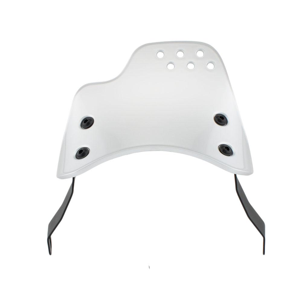 1PC Universal Motorcycle Windshield for Husqvarna Yamaha XSR Royal Enfield Triumph Round Headlight Models UV Resistant Scratch Proof Quick Release Windscreen Cafe Racer Wind Deflector