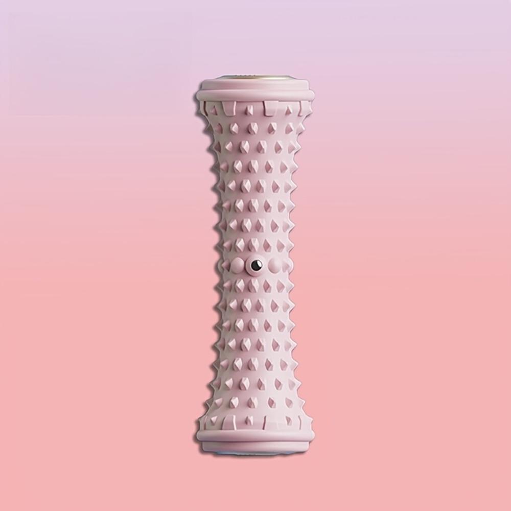 Massage roller, deep muscle massage, rough surface, medium hardness, manual fitness equipment, suitable for yoga and fitness, home rehabilitation massage, stylish design, durable structure.