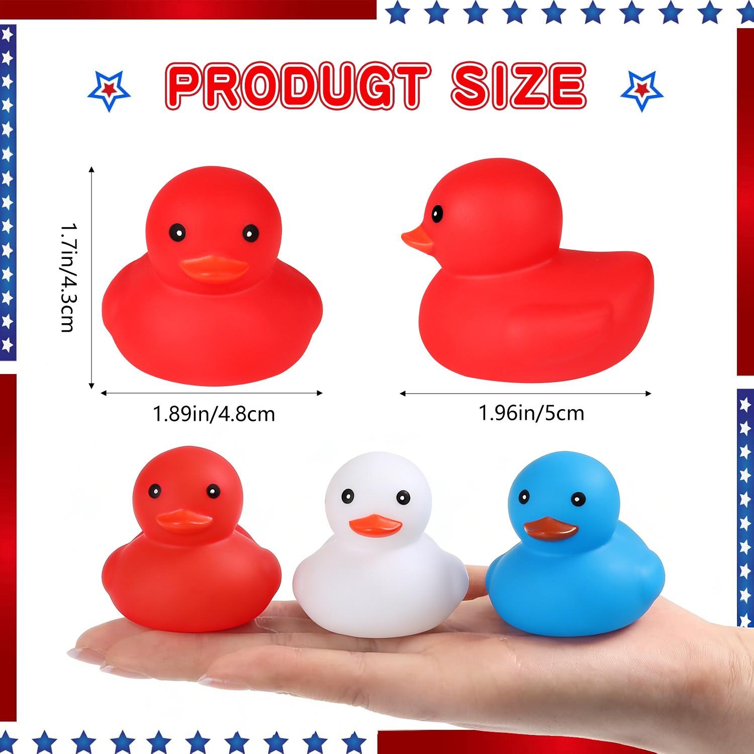 Party Duck Set, Party Decorations, Independence Day Theme, Easter Decoration, Portable Backpack, Cute Smile Design, Blue Ducks