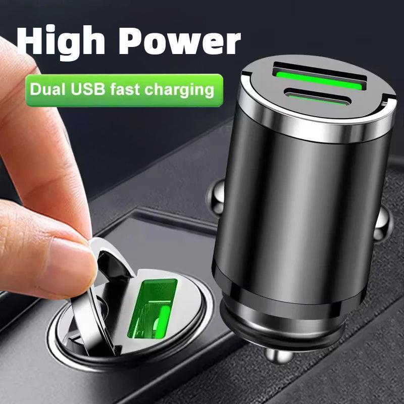 Ultra Slim Invisible Car USB Charger, full vehicle compatible, low temp stable output, firm anti-loose plug, suitable for long distance drivers, universal in-car power charging tool-YY0