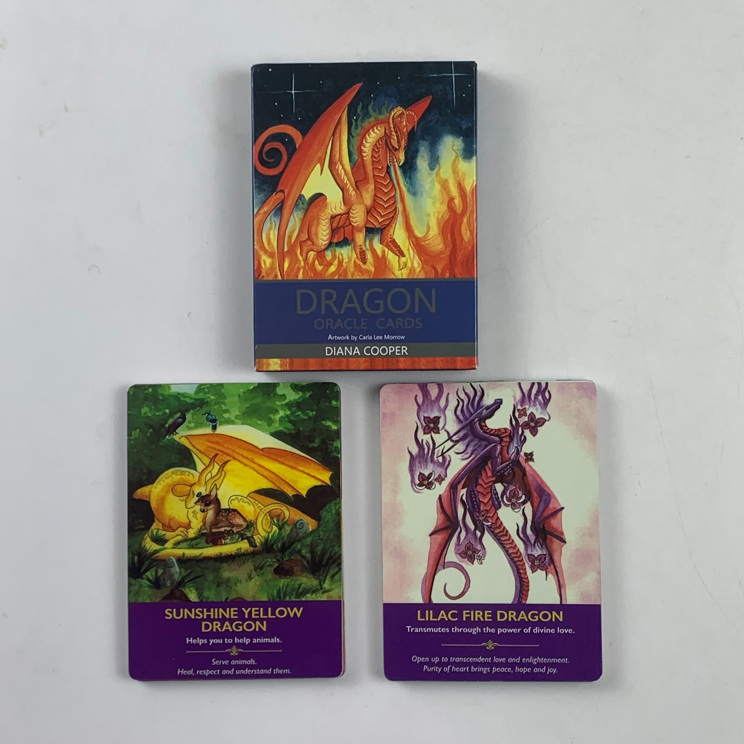 Powerful Dragon Tarot Deck, Fun Destiny and Divination Board Game, Mystery Oracle Cards for Prediction and Insight, Easter Halloween Christmas Gift