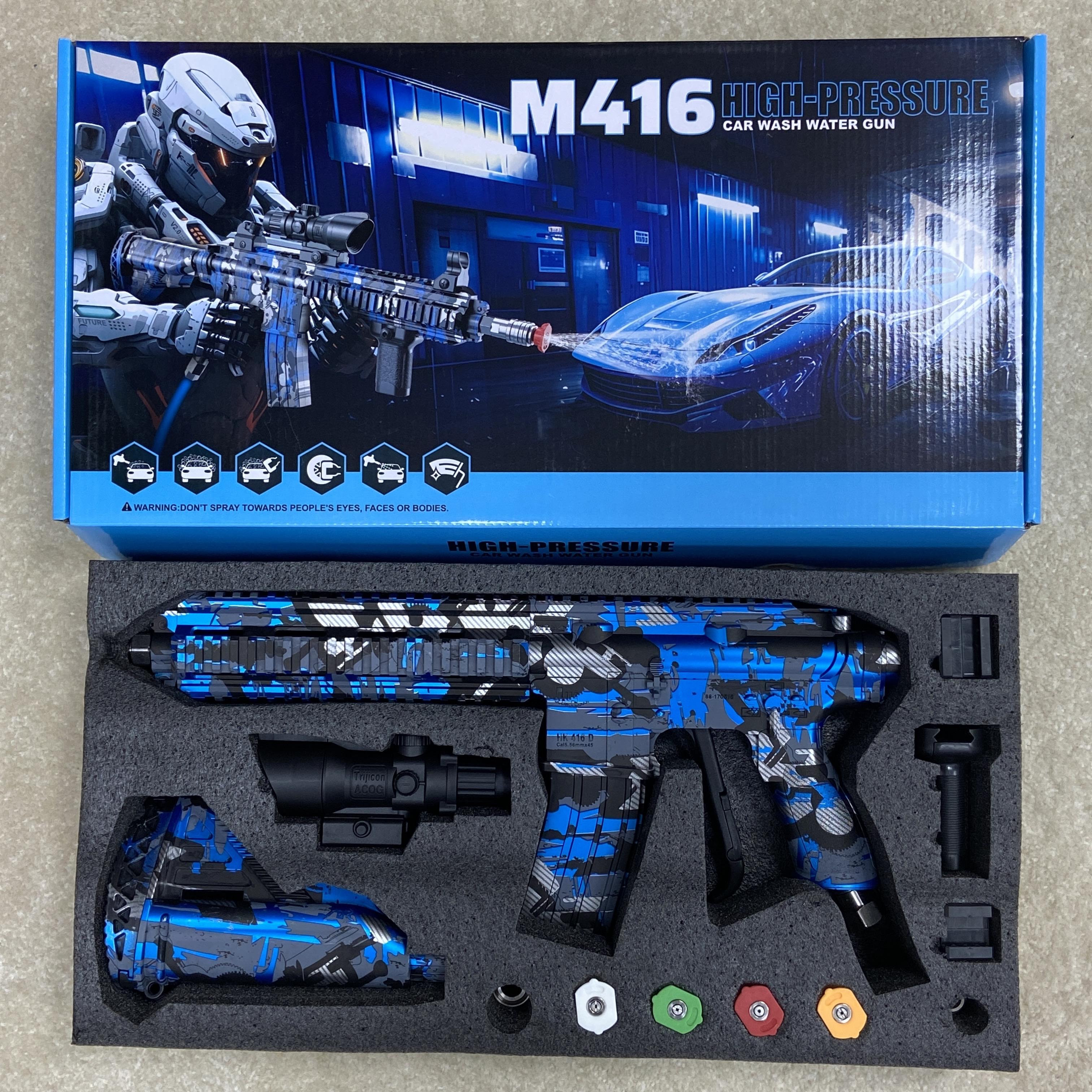 Mr IRONSTONE High Pressure Washer Gun with 3/8'' Quick Connector, Swivel Car Washer Gun Toy with 5 Pressure Washer Nozzle Tips & charing Station & Filter, Men's Gift, Father's Day Gift