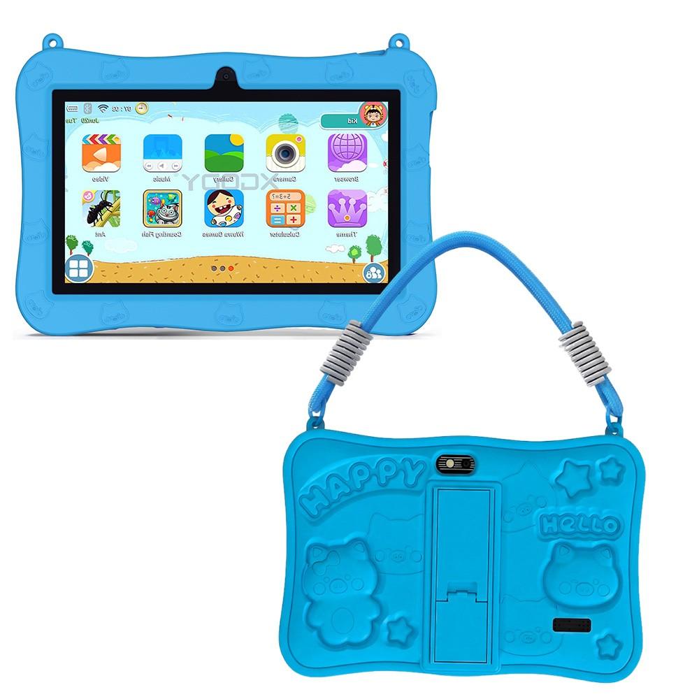 7 Inch Kids Tablet PC Android 13.0 4GB 64GB, Dual Camera 2mp+5mp, WiFi Bluetooth-compatible, Shockproof Case, Parental Control, Ideal Gift