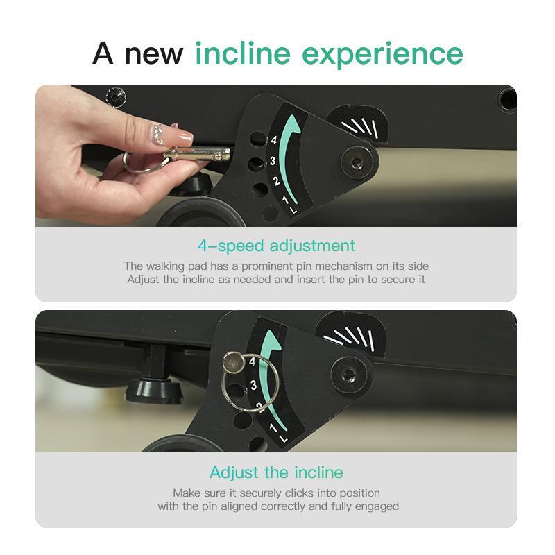 Lichico Incline 2-in-1 Under Desk Treadmill, Electric Walking Treadmill with Incline for Full-Body Workout, 2.5-3.0HP Brushless Motor, Spacious Running Area, Ideal for Home and Office Use