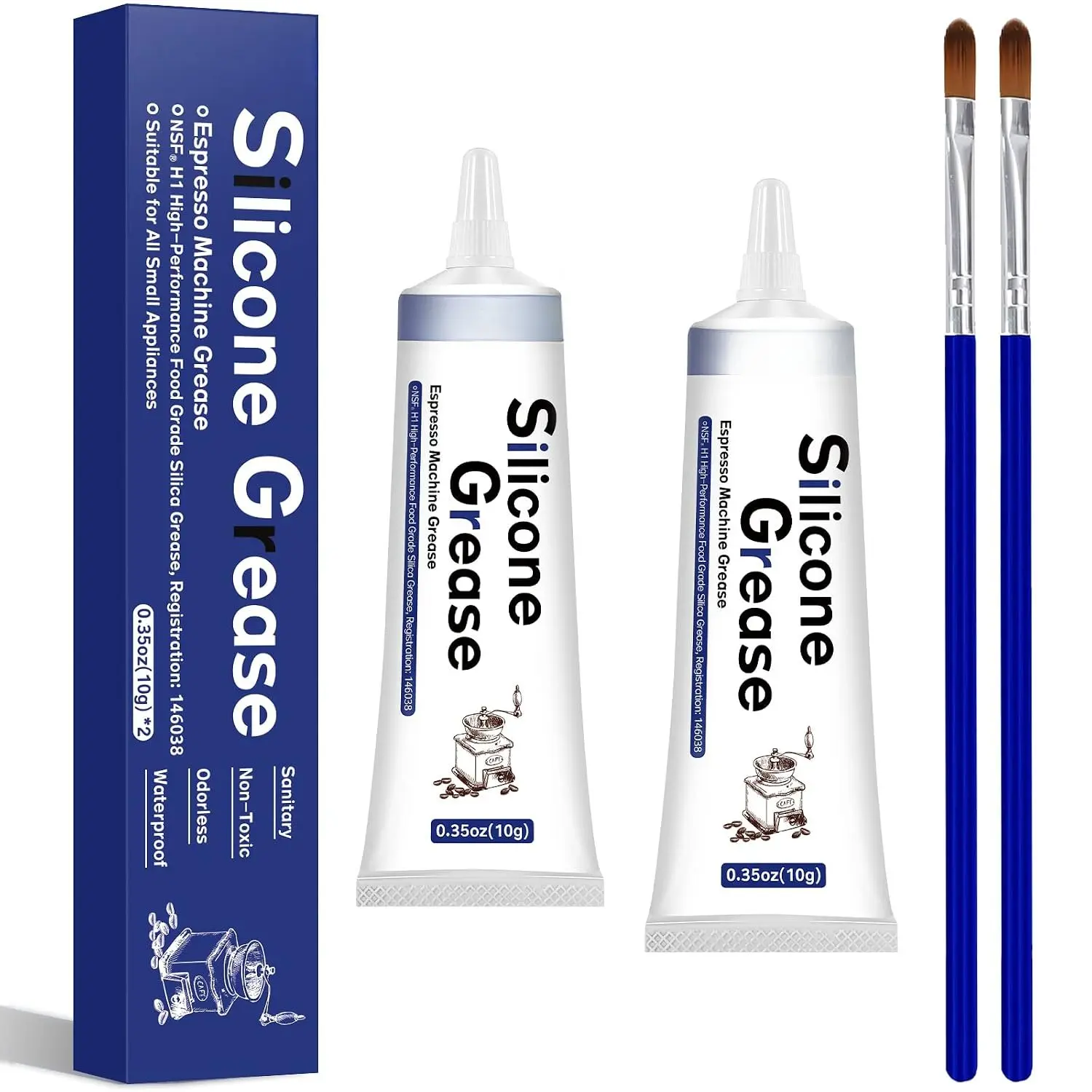 Espresso Machine , 2 x 10g   Maintenance Kit for Care and Maintenance of  Coffee Machines,  Grade  for  Expresso Machines