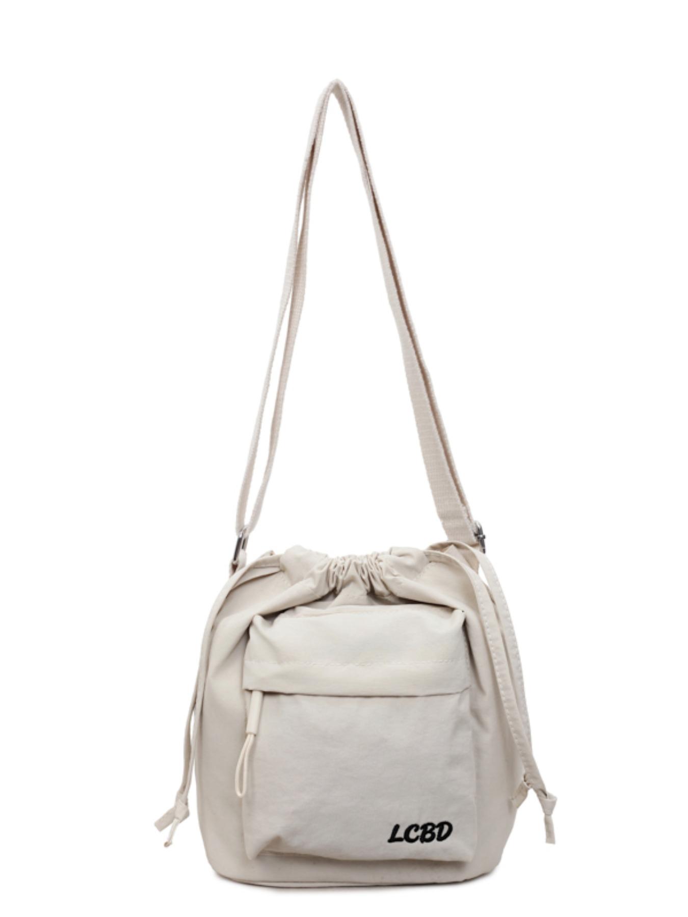 Women's Solid Color Zipper Closure Crossbody Bag, Fashion Versatile Cloth Bag, Everyday Crossbody Bag, Perfect for Daily Use and Travel, Women's Stylish Accessory