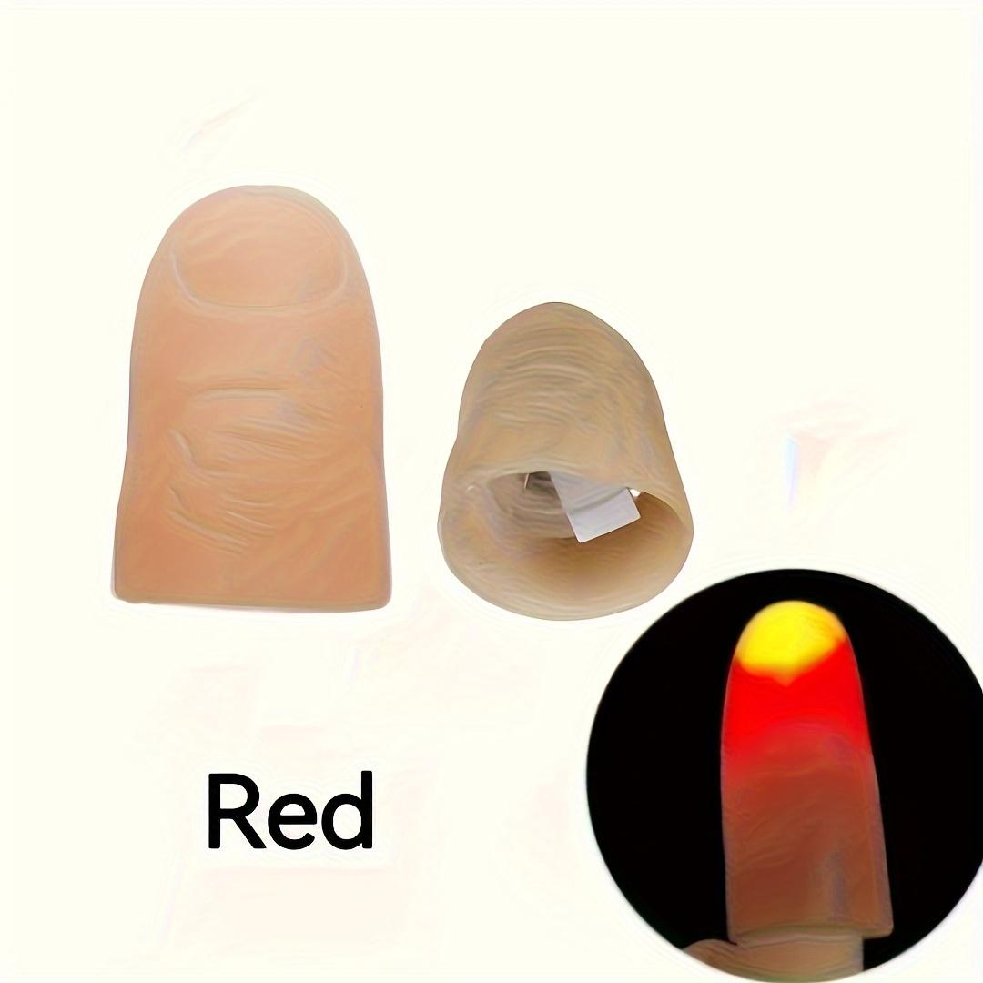 Magic Glow Finger Light, 2 Counts Novelty Thumb Toy for Nighttime Stage Performances, Party Favors Light Up Toy, Glow Party Supplies