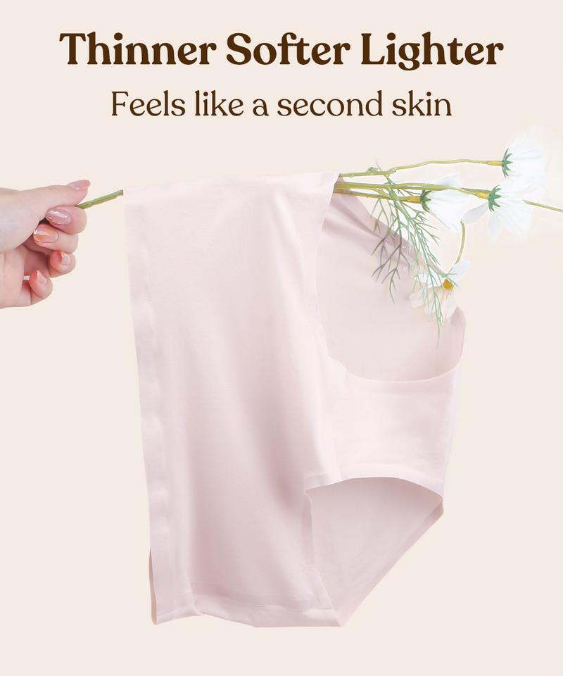 HSIA FlexiFit Soft Stretch Seamless Breathable Comfort No Show Women's Briefs Basic Casual Underwear 3 pack/5 pack Panties Womenswear