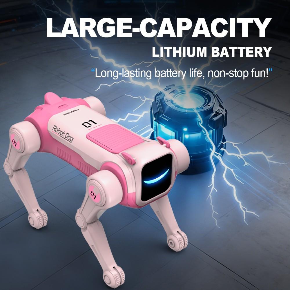 Electric Remote Control Robot Dog Toy, Voice-Controlled Bionic Mechanical Dog, Unisex Gift with Batteries Included